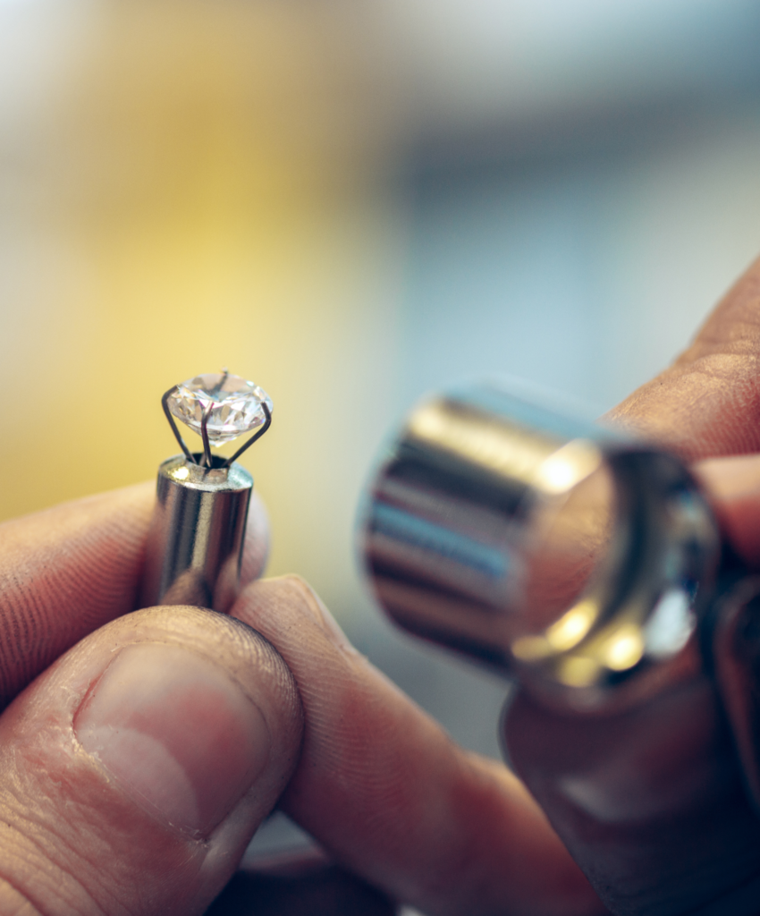 What is Diamond setting or Gemstone setting