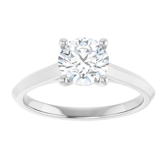 Classic Four Claw Solitaire with Round Diamond-setting-The Diamond Setter