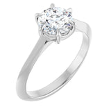Beautiful six claw engagement ring-setting-The Diamond Setter