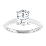 Classic Oval Solitaire Engagement Ring-setting-The Diamond Setter