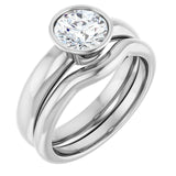 Bezel Set Round Diamond Solitaire Ring-setting-The Diamond Setter
