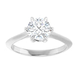 Beautiful six claw engagement ring-setting-The Diamond Setter