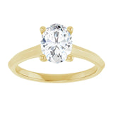 Classic Oval Solitaire Engagement Ring-setting-The Diamond Setter