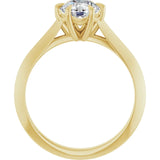 Beautiful six claw engagement ring-setting-The Diamond Setter