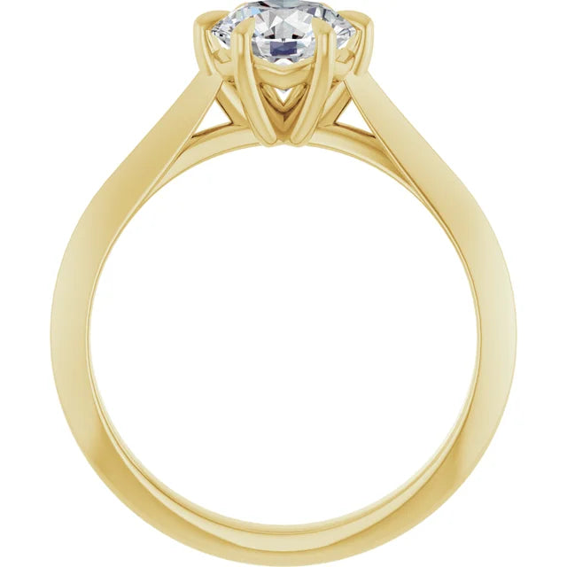 Beautiful six claw engagement ring-setting-The Diamond Setter