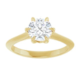 Beautiful six claw engagement ring-setting-The Diamond Setter