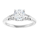Sculptural design solitaire engagement ring-setting-The Diamond Setter