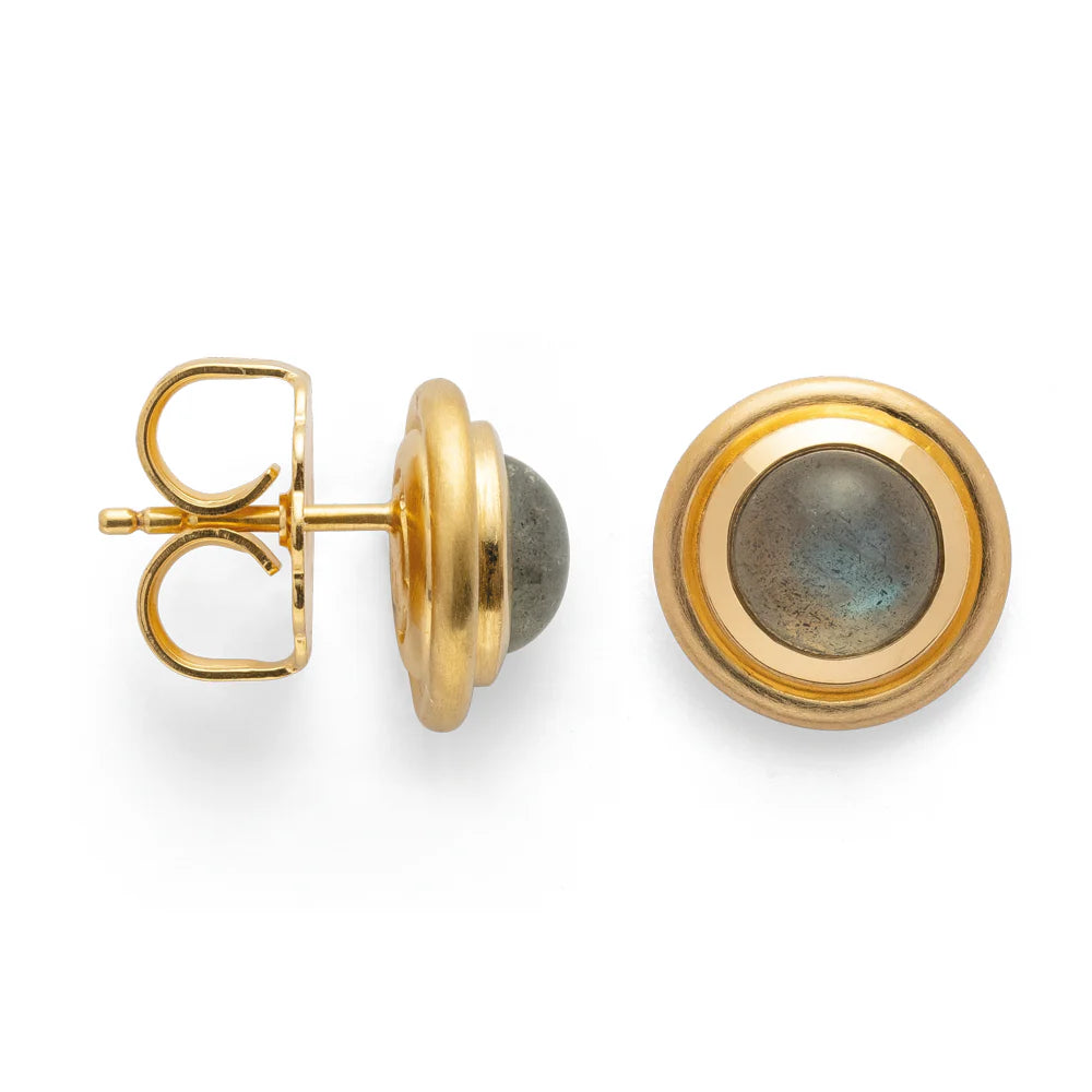Stud earrings Lovely Labradorite-The Diamond Setter