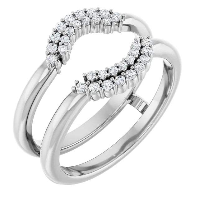 ALSHAIN- Ring guard with cluster of diamonds-The Diamond Setter