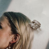 Diamond Huggies in 18ct white gold-The Diamond Setter