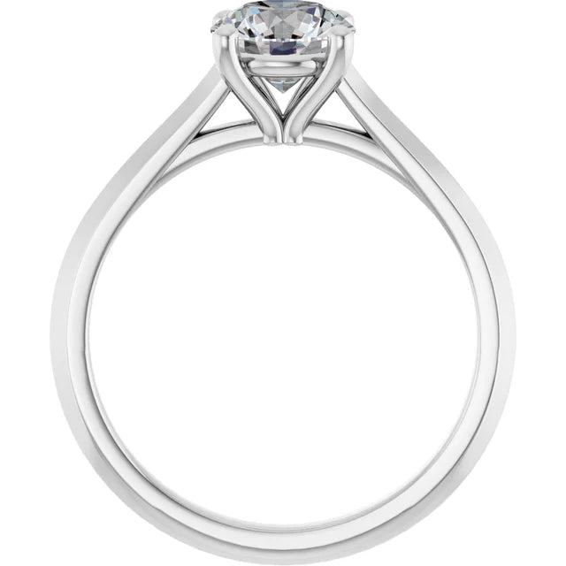 Classic Four Claw Solitaire with Round Diamond-setting-The Diamond Setter