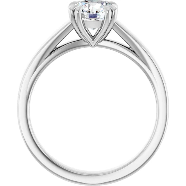 Diamond Solitaire with chunky band-setting-The Diamond Setter
