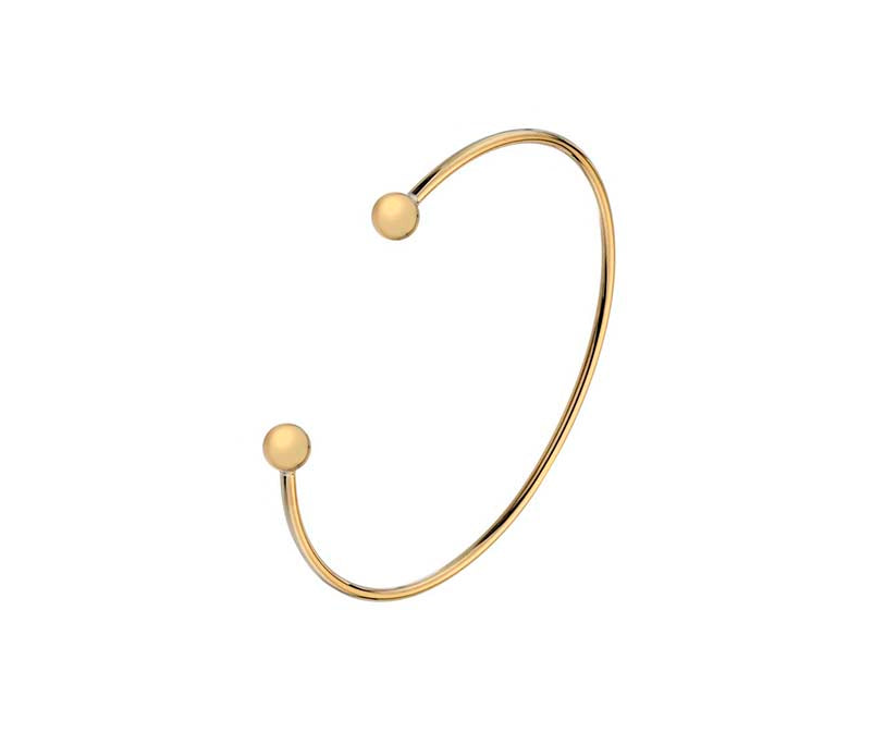 9ct Yellow Gold Torque Bangle-The Diamond Setter