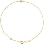 Dainty diamond station bracelet-The Diamond Setter