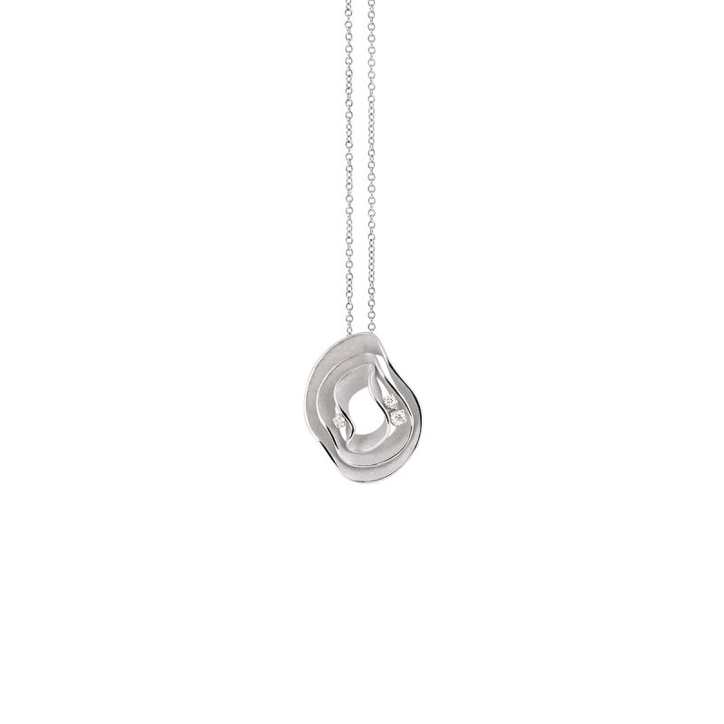 Pendant Dune 0.07ct natural diamonds-Pendant-The Diamond Setter