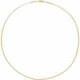 Solid gold Serpentine 16" Chain-The Diamond Setter
