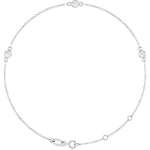 Dainty diamond station bracelet-The Diamond Setter