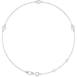 Dainty diamond station bracelet-The Diamond Setter