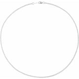 Solid gold Rolo Chain 18"-The Diamond Setter