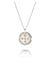 Gold Textured Pendant with Diamonds or Gemstones-The Diamond Setter