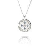 Gold Textured Pendant with Diamonds or Gemstones-The Diamond Setter