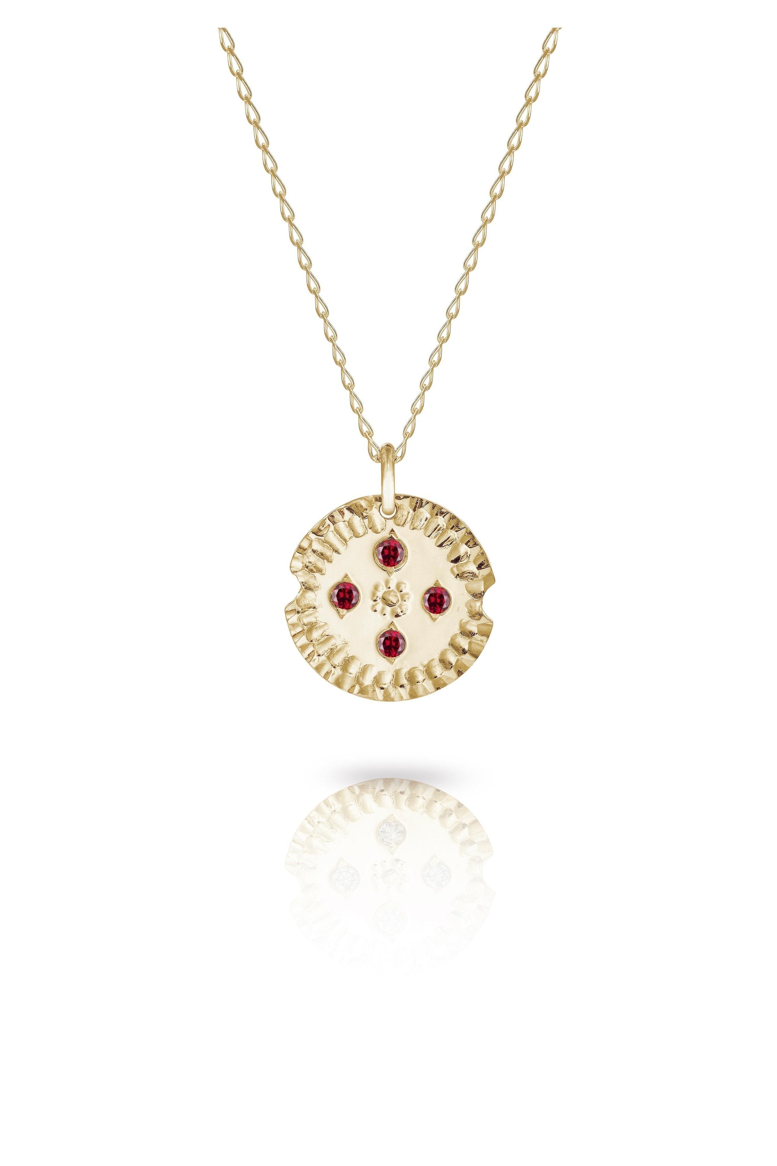 Direction Pendant with Blue Sapphires-The Diamond Setter