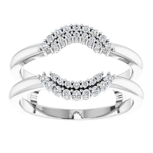 ALSHAIN- Ring guard with cluster of diamonds-The Diamond Setter