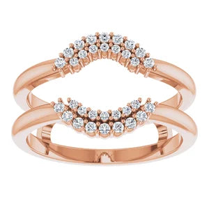 ALSHAIN- Ring guard with cluster of diamonds-The Diamond Setter
