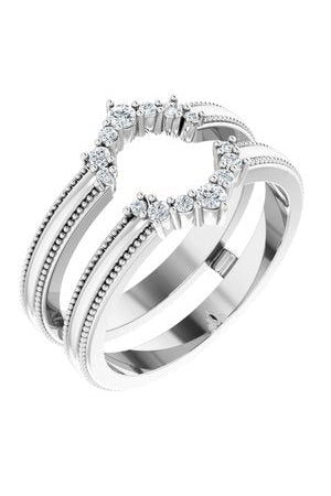 Aludra - Art Deco Inspired Ring Guard-The Diamond Setter