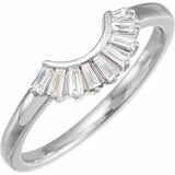 Avior - Tapered Baguette Diamond Contoured Band-The Diamond Setter