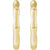 Gold bamboo hoop earrings-The Diamond Setter