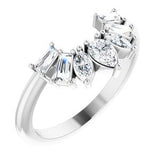 Alterf - Contoured Band with Marquise, Pear and Baguette-The Diamond Setter