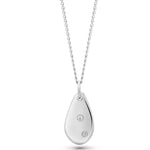 Dewdrop Pendant in 9 carat Gold with white diamonds-The Diamond Setter