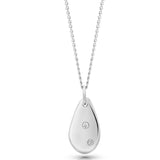 Dewdrop Pendant in 9 carat Gold with white diamonds-The Diamond Setter