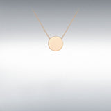 Engravable Disc Pendant-Diamond-The Diamond Setter