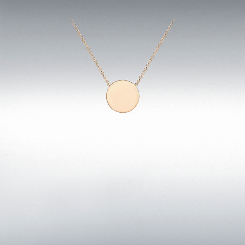 Engravable Disc Pendant-Diamond-The Diamond Setter