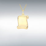 Parchment Scroll Pendant-The Diamond Setter