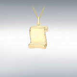 Parchment Scroll Pendant-The Diamond Setter