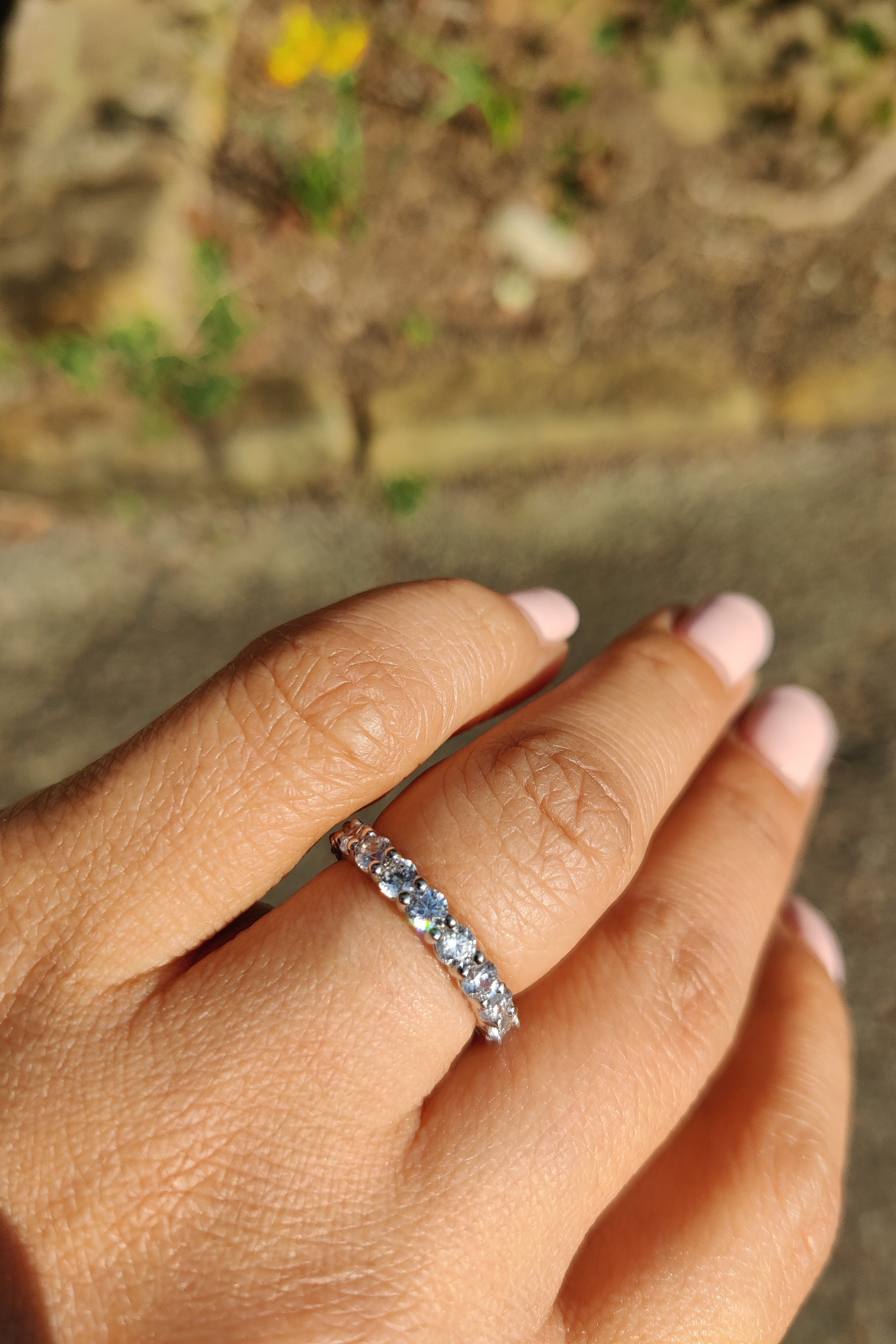 Full Eternity Ring with 2.3ct natural white diamonds-The Diamond Setter