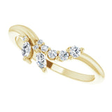 Altair - Floral Contour Band-The Diamond Setter