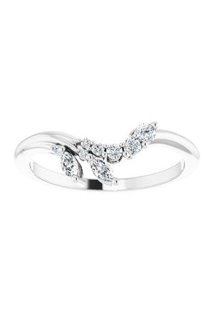 Altair - Floral Contour Band-The Diamond Setter