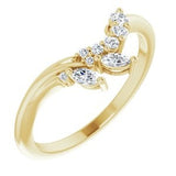 Altair - Floral Contour Band-The Diamond Setter