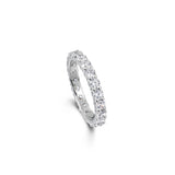 Full Eternity Ring with 2.3ct natural white diamonds-The Diamond Setter