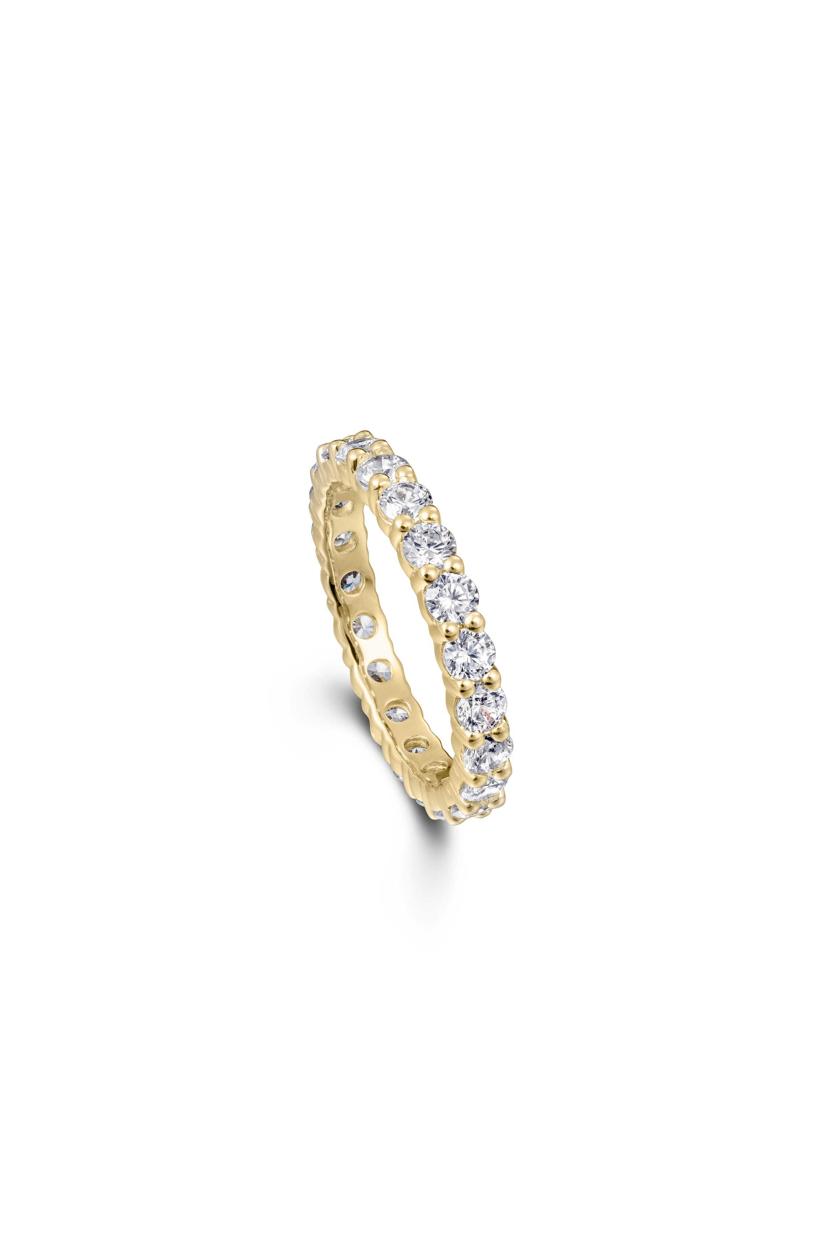 Full Eternity Ring with 2.3ct natural white diamonds-The Diamond Setter