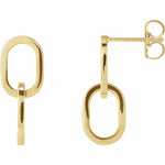 Interlocking Oval Earrings-The Diamond Setter
