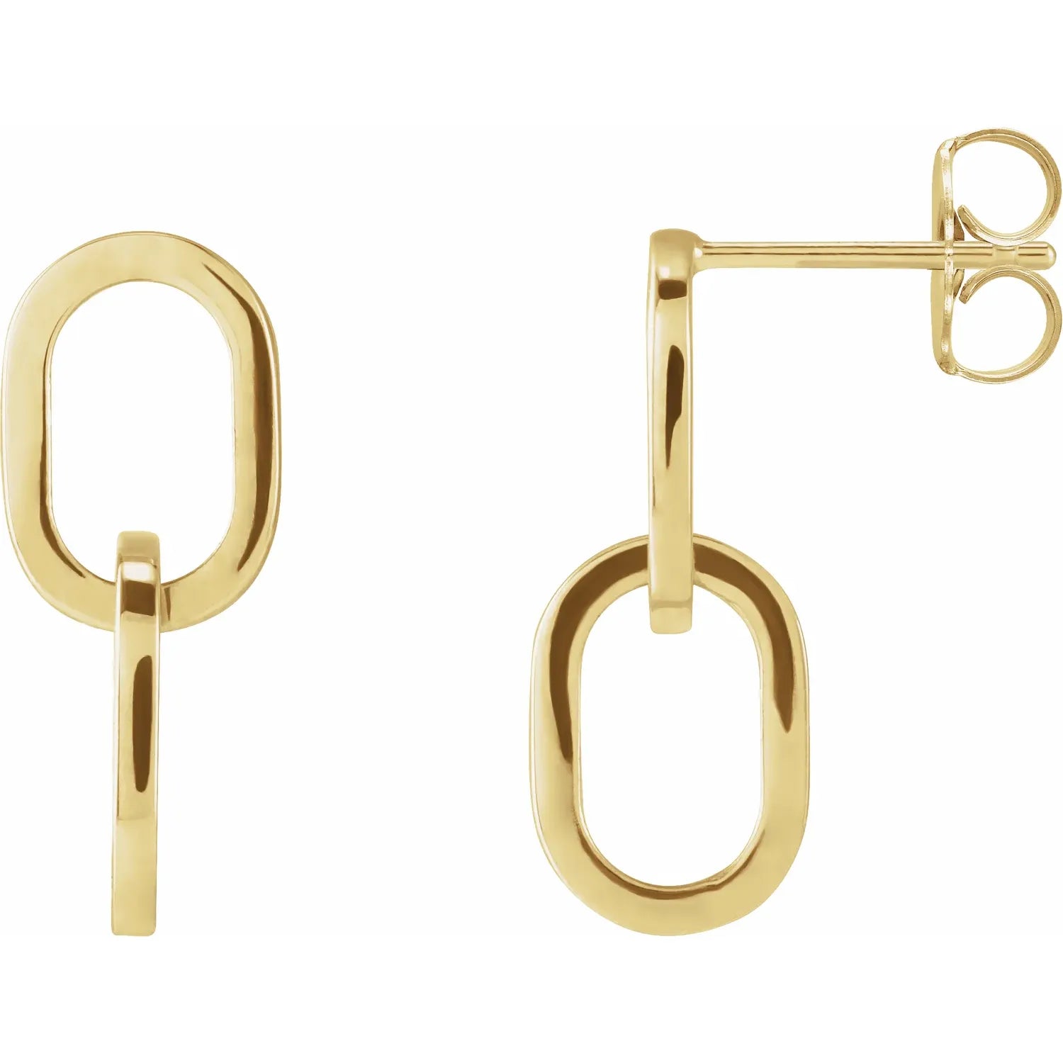 Interlocking Oval Earrings-The Diamond Setter