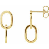 Interlocking Oval Earrings-The Diamond Setter