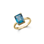 London Blue Topaz Dress Ring-The Diamond Setter