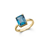 London Blue Topaz Dress Ring-The Diamond Setter