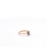 Salt and Pepper Marquise Diamond Solitaire Ring-The Diamond Setter